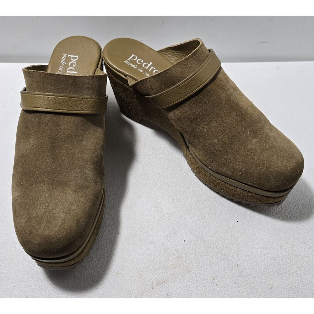 Pedro Garcia Fabia Clogs- Suntan (Camel ) Suede - 41 Euro/11 US